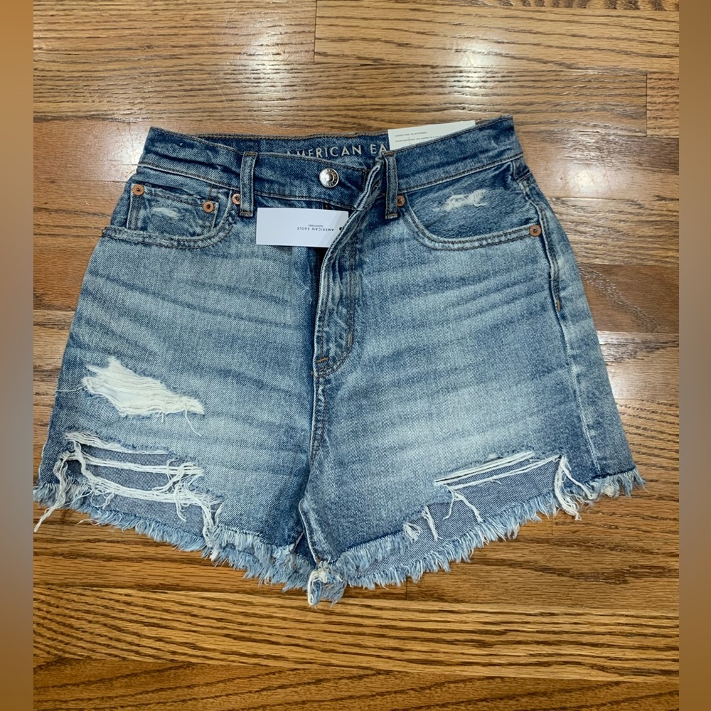 American Eagle high rise 90s boyfriend jean shorts